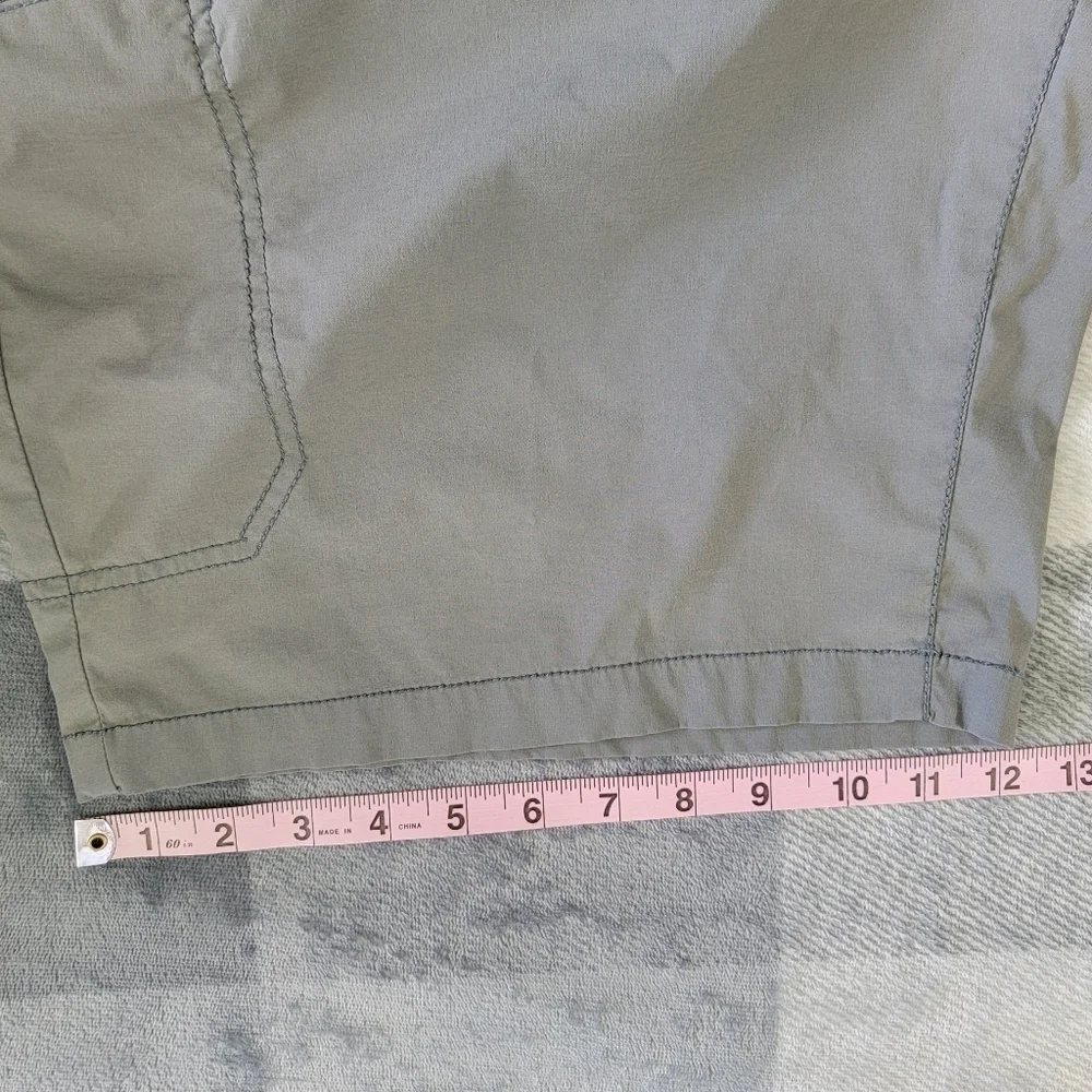 Original Weatherproof Vintage Straight Fit Mens Gray Shorts Zip Pocket Size 40 - Picture 13 of 13